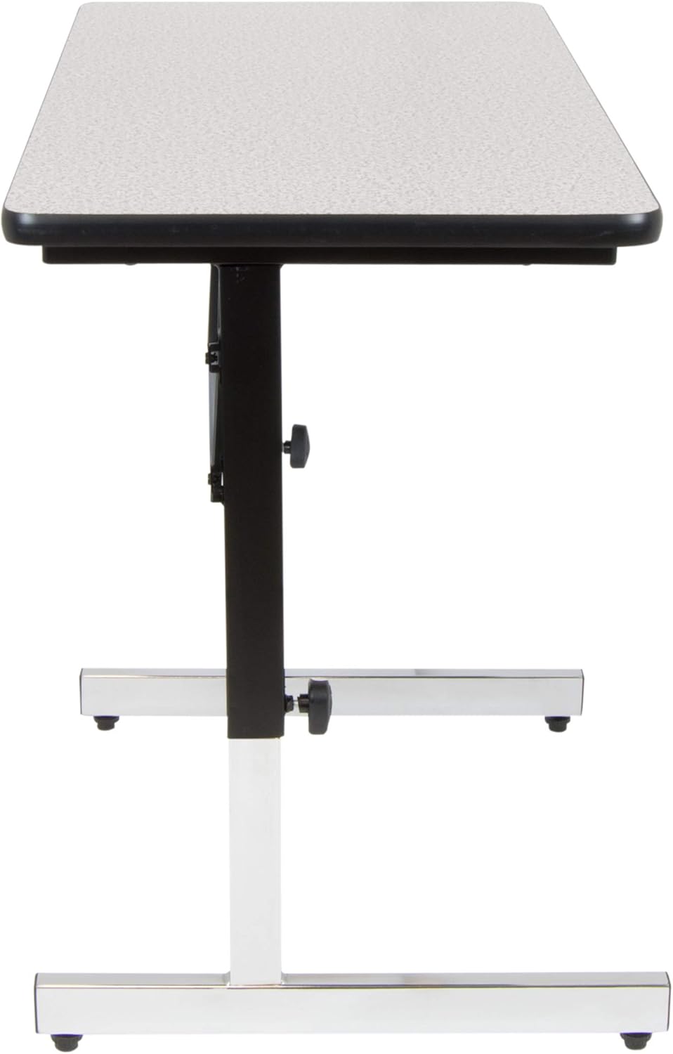 Calico Designs Adapta Desk - Height Adjustable Desk - 23"-33.5" - All-Purpose Standing Table for Home Office, Art, and More - Spatter Gray/Black - Image 3