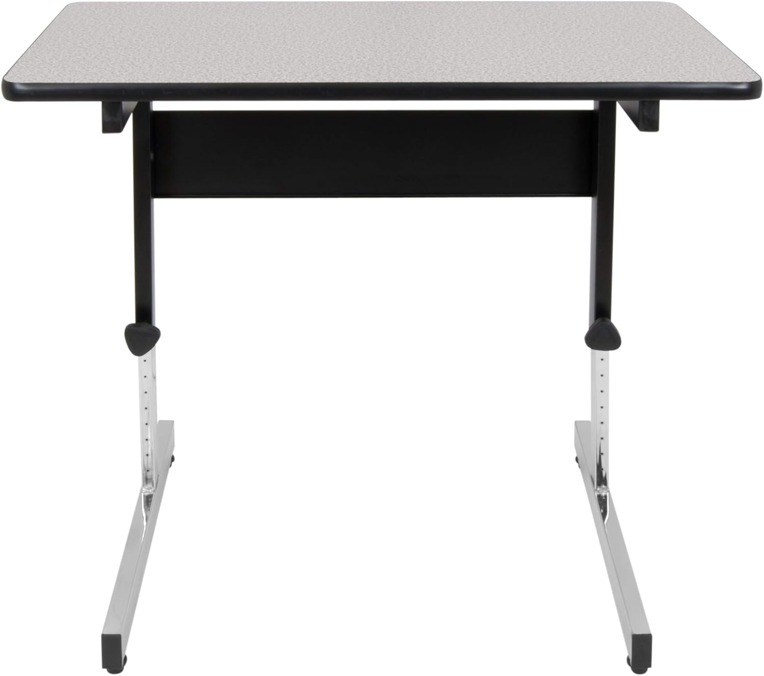 Calico Designs Adapta Desk - Height Adjustable Desk - 23"-33.5" - All-Purpose Standing Table for Home Office, Art, and More - Spatter Gray/Black - Image 6